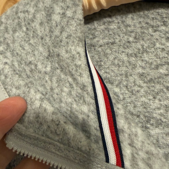 Tommy Hilfiger Heather Gray Long Hooded Zip-Front Sweatshirt - Picture 8 of 11